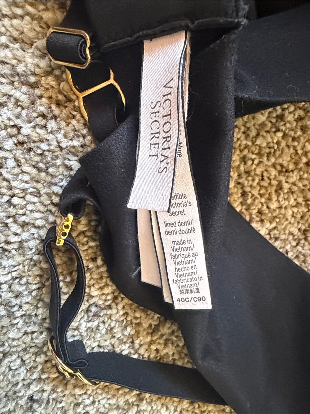 Victoria's Secret Black T-Shirt Bra - Picture 3 of 5